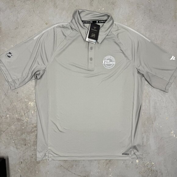 NWT Fanatics NHL Alumni Short Sleeve Golf Polo Shirt Stretch Grey XL - Picture 2 of 9